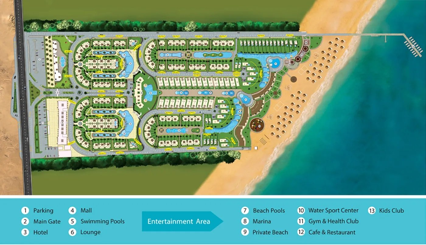 قرية بلو بلو العين السخنة 2025 – Blue Blue Ain Sokhna