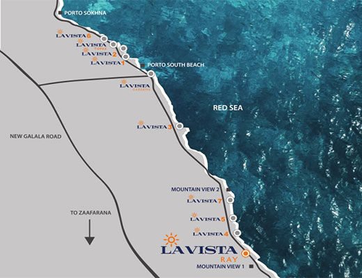 منتجع لافيستا راي العين السخنة 2025 – La Vista Ray Ain Sokhna 1 موقع منتجع لافيستا راي العين السخنة