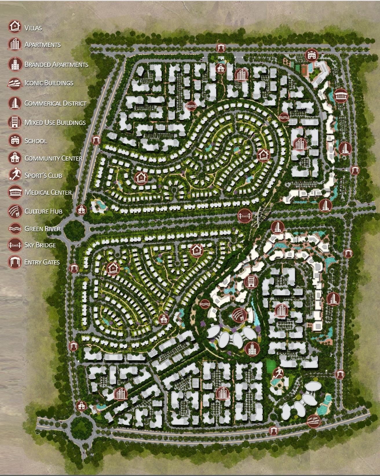 كمبوند البوسكو المستقبل سيتي 2025 – Il Bosco Mostakbal City 2 تصميم Il Bosco Mostakbal City