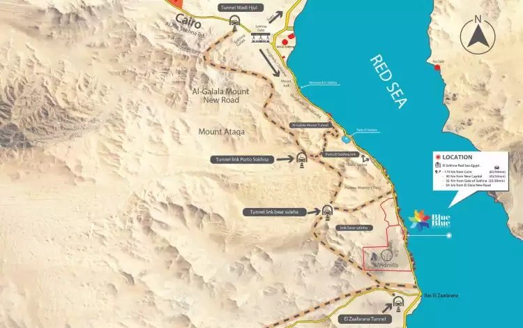 قرية بلو بلو العين السخنة 2025 – Blue Blue Ain Sokhna