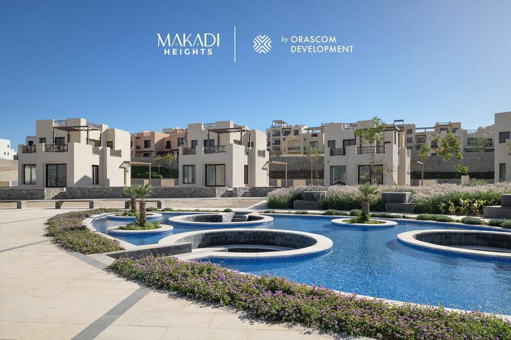 في مشروع مكادي هايتس للبيع شقه 122 م مع تيراس 61 م وتطل علي اوبن فيو 1 Makadi heights live shots - egyptproperty.co