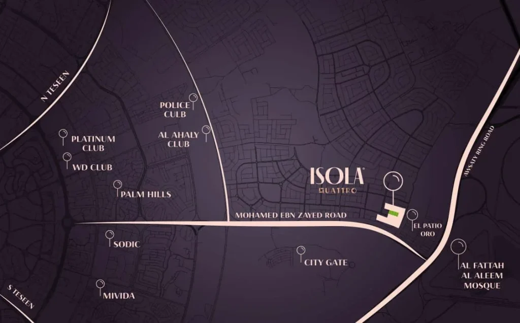 كمبوند إيـزولا كواترو القاهرة الجديدة 2025 – Isola Quattro New Cairo 1 كمبوند إيـزولا كواترو القاهرة الجديدة