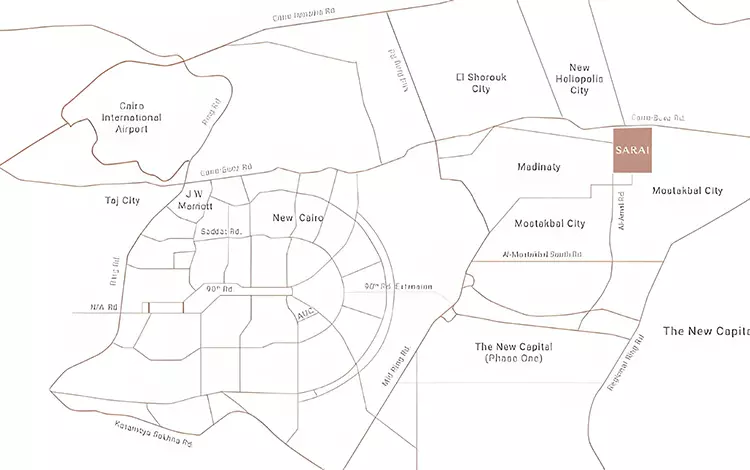 كمبوند سراي القاهرة الجديدة 2025 – Sarai New Cairo 1 كمبوند سراي القاهرة الجديدة