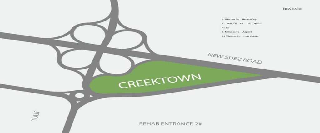 كمبوند كريك تاون القاهرة الجديدة 2025 – Creek Town New Cairo