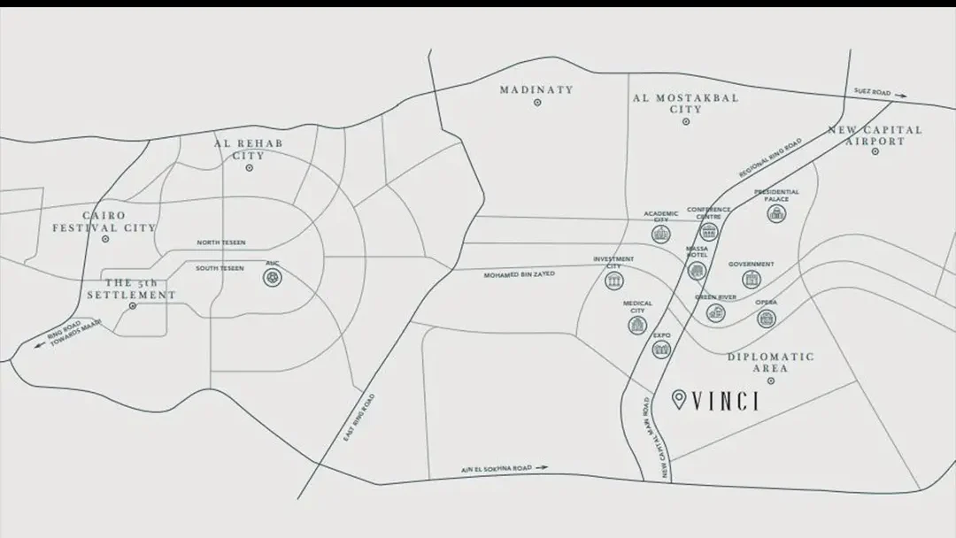 كمبوند فينشي العاصمة الإدارية 2025 – Vinci New Capital