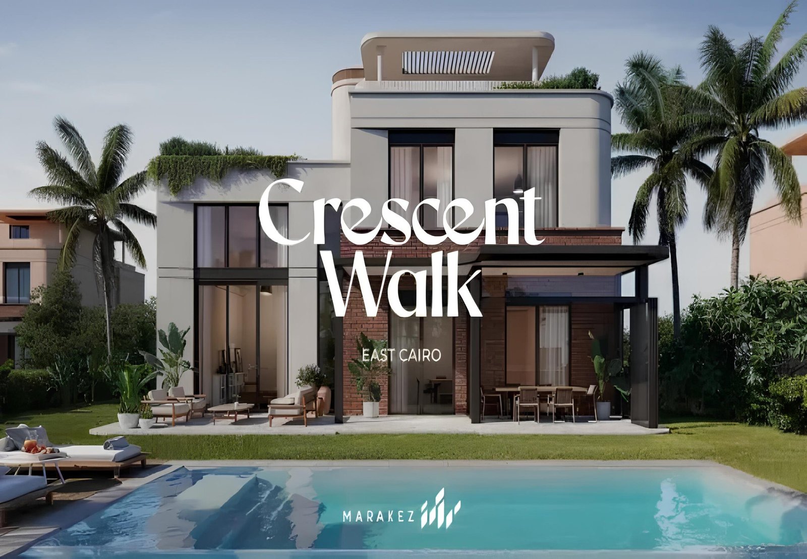 كمبوند كريسنت ووك التجمع السادس 2025 – Crescent Walk New Cairo 4 كمبوند كريسنت ووك التجمع السادس