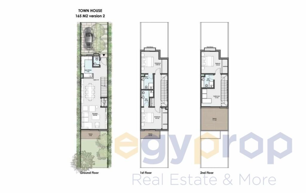 تاون هاوس للبيع في كمبوند سينز المستقبل سيتي - تطوير مصر 1 Town-house-165m2-compound-Scense-Tatweer-Misr