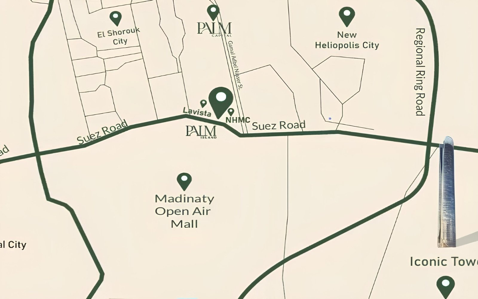 كمبوند بالم كابيتال الشروق 2025 – Palm Capital El Shorouk