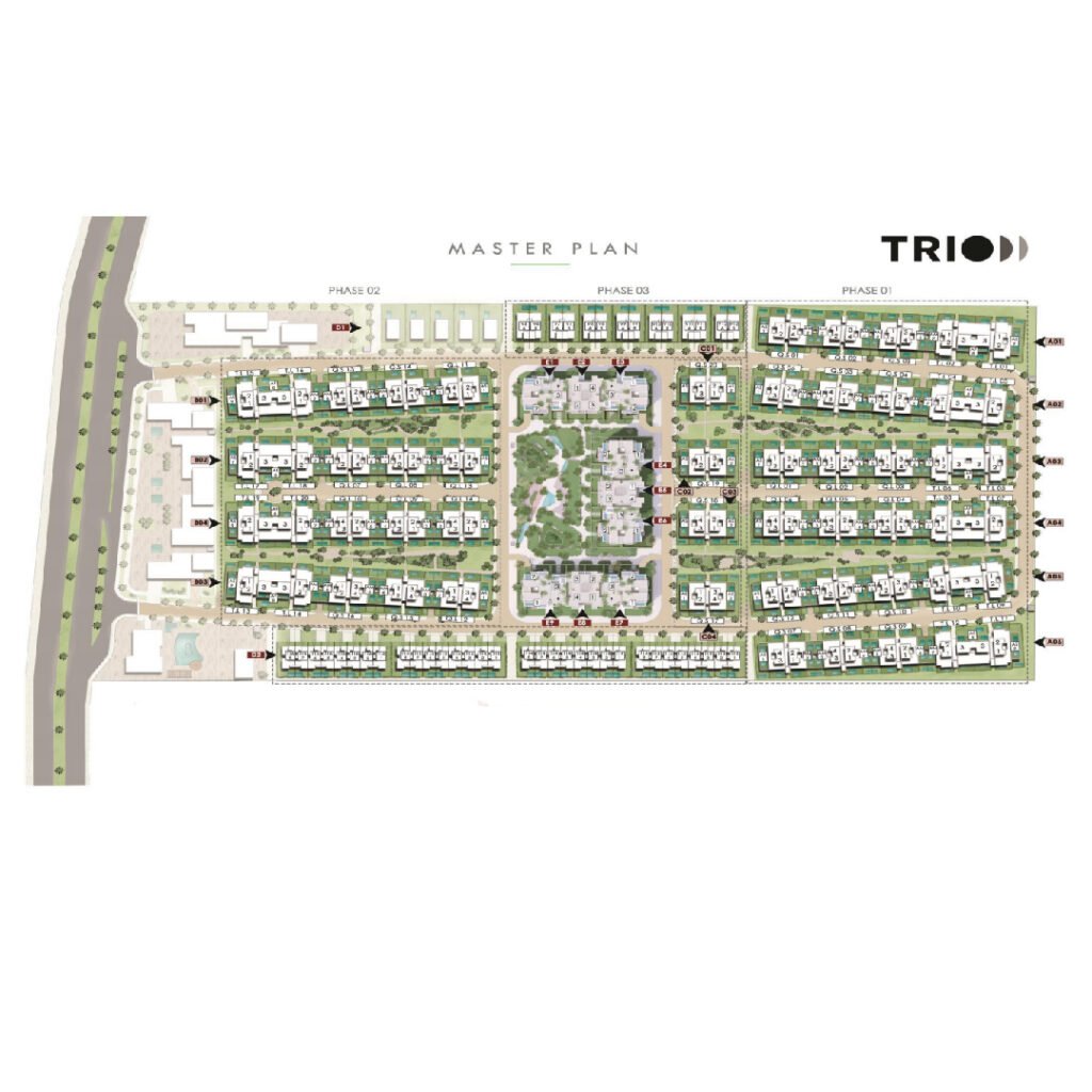 كمبوند تريو جاردنز التحمع الخامس 2025 – Trio Gardens New Cairo