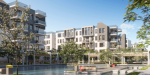 للبيع شقة بكومبوند ريفيرز الشيخ زايد بمساحات واسعة