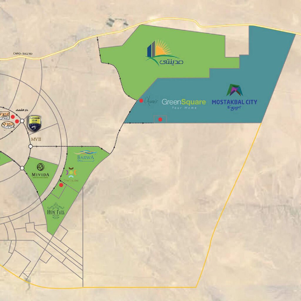 كمبوند جرين سكوير المستقبل سيتي 2025 – Green Square Mostakbal City