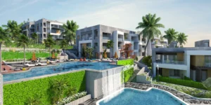 للبيع شقة دوبلكس في كمبوند بوهو العين السخنة تقسيط 7 سنوات