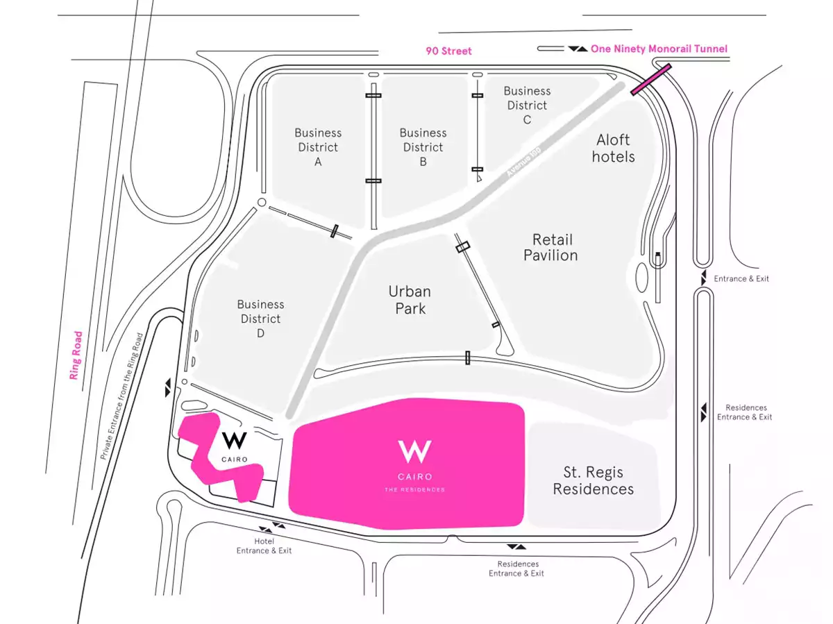 كمبوند دبليو ريزيدنس القاهرة الجديدة 2025 – W Residence New Cairo