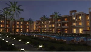 Chalet for sale in Cape Bay Blumar Lasirena 80Ain Sokhnam² ,down payment 37,500 EGP
