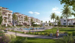 Chalet for sale in Hacienda West 264Ras El Hekmam² ,down payment 333,642 EGP