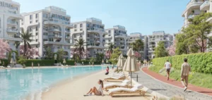 Apartment for sale in Lumia Lagoons 163New Capital Citym² ,down payment 60,738 EGP