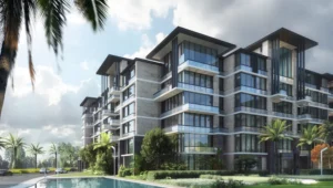 Apartment for sale in The View Waterway 244 m² El Lotus ,down payment 470,250 EGP