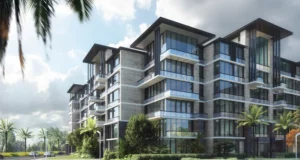Apartment for sale in The View Waterway 201El Lotusm² ,down payment 307,763 EGP
