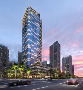 Serviced Apartment for sale in 6ixty Iconic Tower New Capital Citym² ,down payment EGP