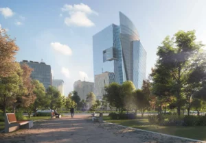 Retail for sale in Podia Tower 132New Capital Citym² ,down payment 316,800 EGP