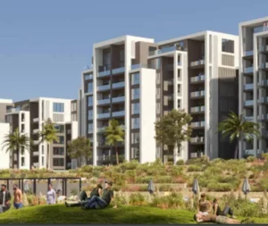 Apartment for sale in ZED East 1406th settlementm² ,down payment 201,104 EGP