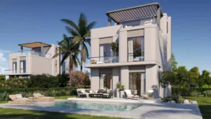 Villa for sale in Lake West 4 248El Sheikh Zayedm² ,down payment 192,987 EGP