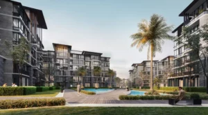 Apartment for sale in The View Waterway 253El Lotusm² ,down payment 443,113 EGP