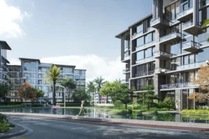 Apartment for sale in The View Waterway 161El Lotusm² ,down payment 332,063 EGP