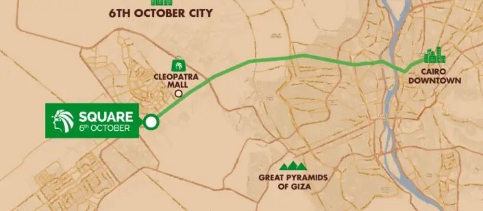 كمبوند كليوباترا سكوير الشيخ زايد – شقق وفيلات 2026 2 موقع كمبوند كليوباترا سكوير الشيخ زايد