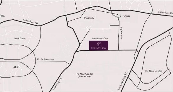 كمبوند ذا بترفلاي المستقبل سيتي 2025 – The Butterfly Mostakbal City