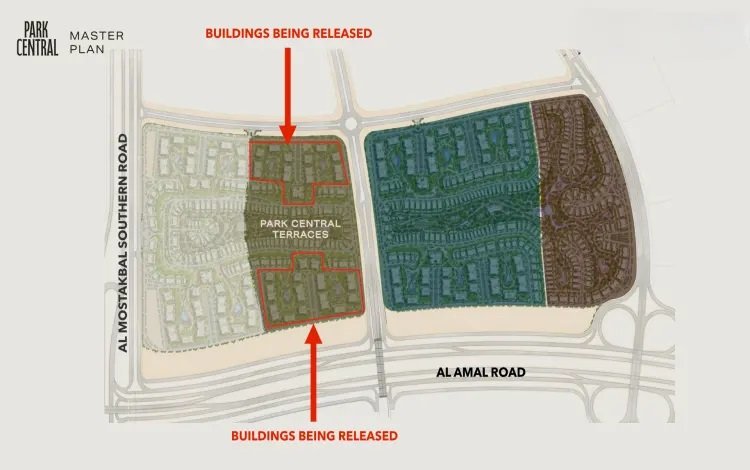كمبوند بارك سنترال المستقبل سيتي 2025 – Park Central Hassan Allam