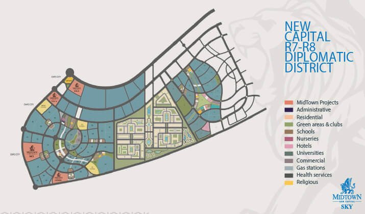 كمبوند ميدتاون فيلا العاصمة الإدارية – Midtown Villa New Capital