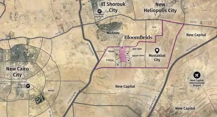 كمبوند بلوم فيلدز المستقبل سيتي 2025 – Bloomfields Mostakbal City