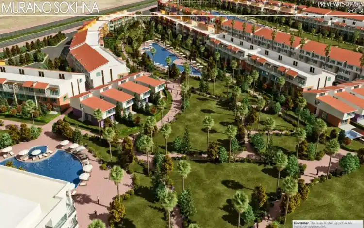 شاليهات للبيع في العين السخنة - 2026 على شواطئ البحر الأحمر. 5 قرية مورانو العين السخنة