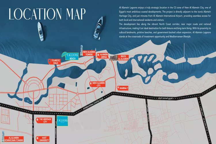 قرية العلمين لاجونز الساحل الشمالي – 2026 Al Alamein Lagoons